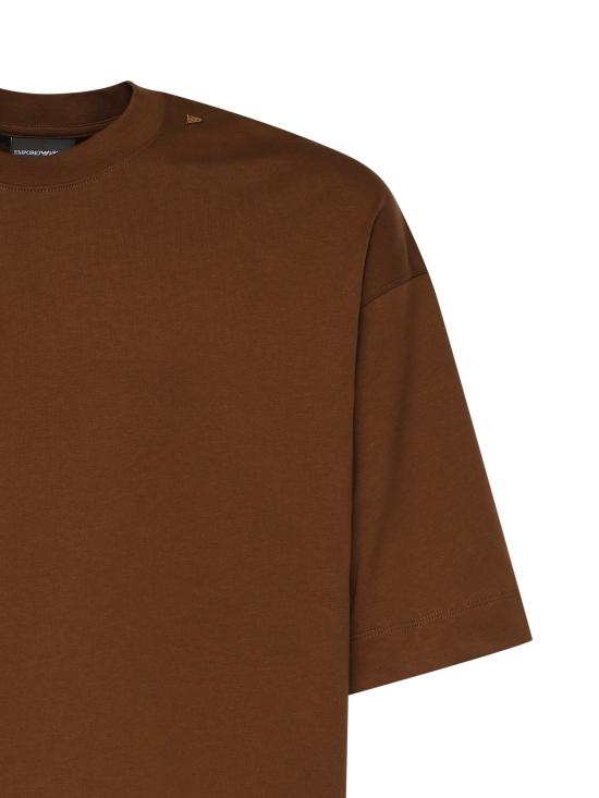26SS 엠포리오 아르마니 반팔 티셔츠 EM005256 AF24740U6203 Brown - EMPORIO ARMANI
