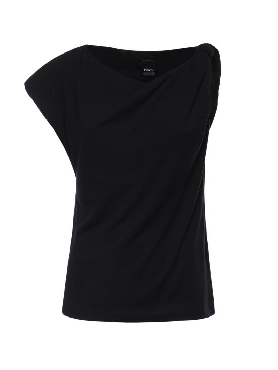 26SS 핑코 긴팔 티셔츠 106373 A35DZ99 Black