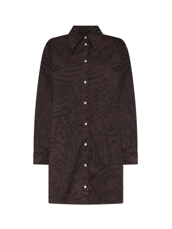 26SS 핑코 미디 원피스 106446 A35AM28 Brown