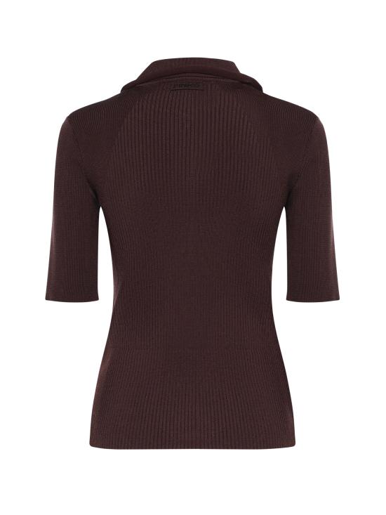 26SS 핑코 폴로 티셔츠 106316 A347L78 Brown - PINKO