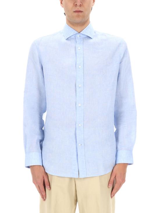 26SS 브루넬로 쿠치넬리 이지 핏 셔츠 MM6840627 C105 AZURE - BRUNELLO CUCINELLI