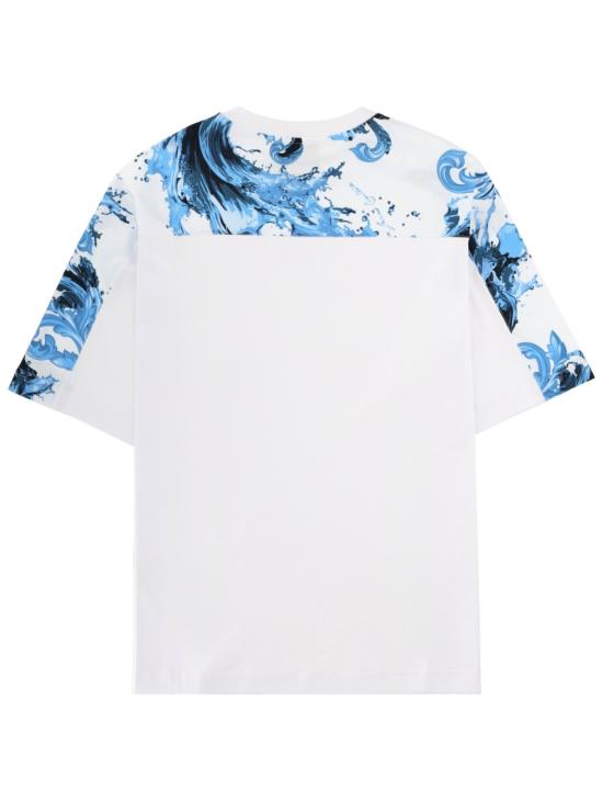 26SS 베르사체 반팔 티셔츠 80GAH610 JS543OE8 WHITE - VERSACE