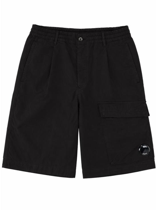 26SS 씨피 컴퍼니 스트레치 사틴 카고 렌즈 쇼츠 20CMBE127A 110325G999 BLACK