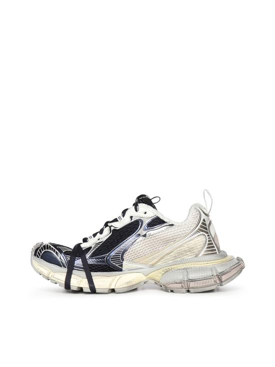 26SS 발렌시아가 3xl 스플릿 로고 스니커즈 840090 W3XSG9161 Light Yellow Red Navy - BALENCIAGA
