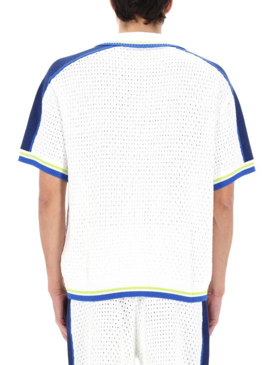 26SS 카사블랑카 긴팔 셔츠 M SS26 KW 1310 01WHITE BLUE MULTICOLOUR - CASABLANCA