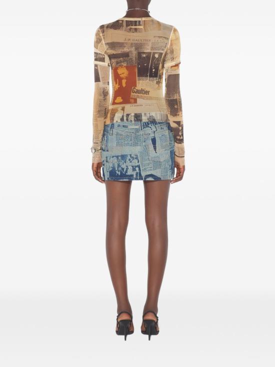 26SS 장 폴 고티에 긴팔 티셔츠 TO416M013P 030830 Beige - JEAN PAUL GAULTIER