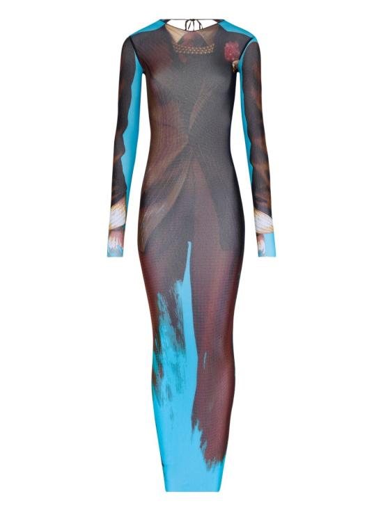 26SS 장 폴 고티에 미디 원피스 DR136M027P 90 Red