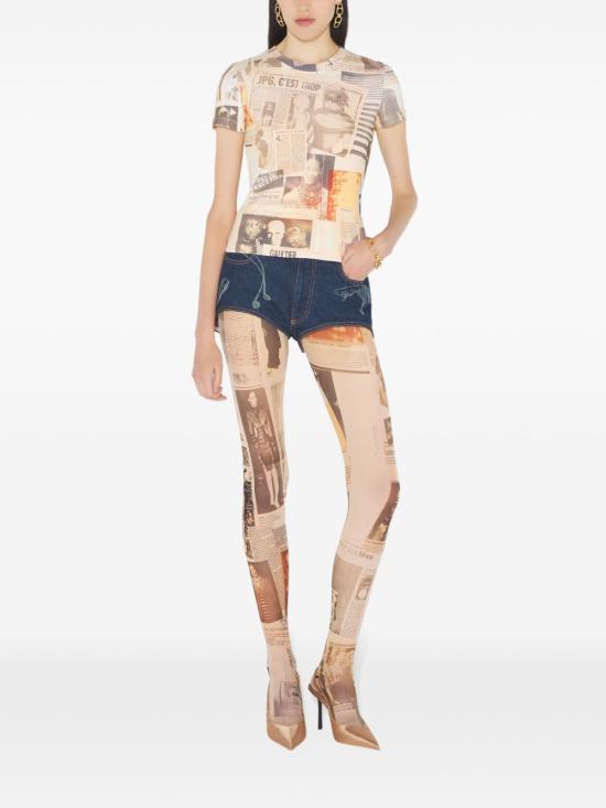 26SS 장 폴 고티에 반팔 티셔츠 TO400J026P 030830 Beige - JEAN PAUL GAULTIER