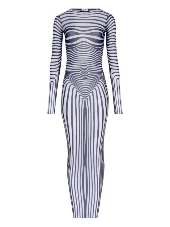 26SS 장 폴 고티에 미디 원피스 DR132M019P 0359 Beige