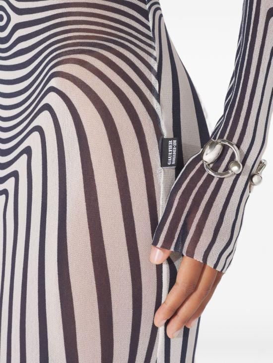 26SS 장 폴 고티에 미디 원피스 DR132M019P 0359 Beige - JEAN PAUL GAULTIER