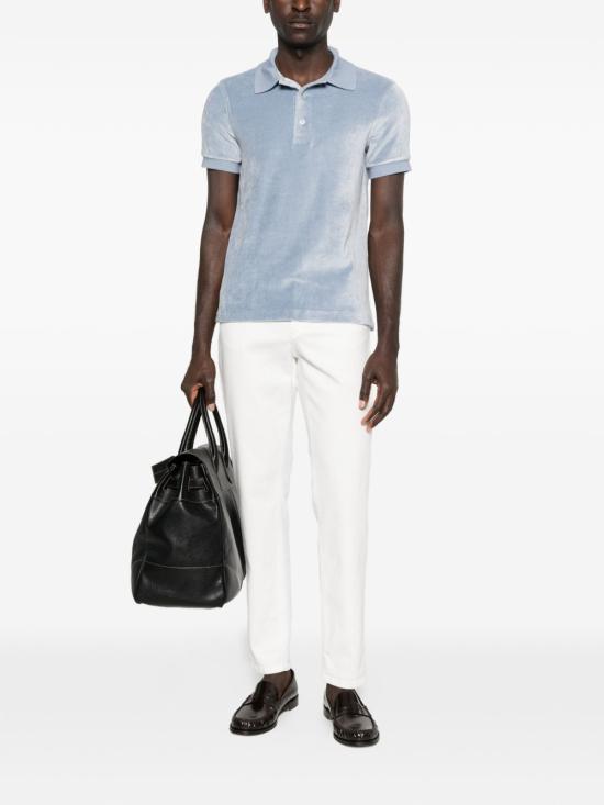 26SS 톰포드 폴로 티셔츠 JPS011JMC093 UDF Clear Blue - TOMFORD