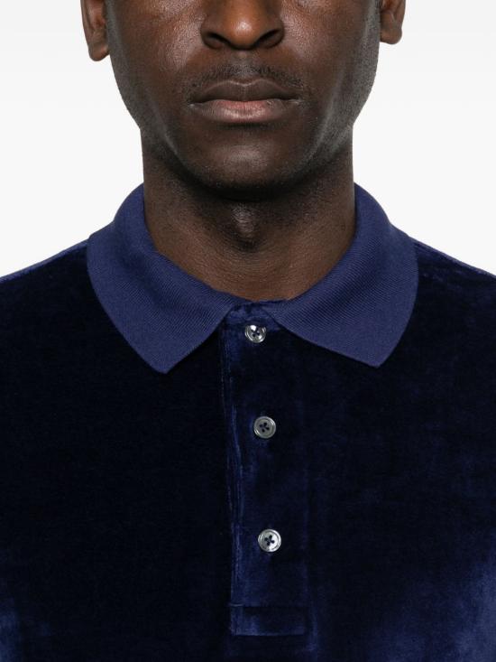 26SS 톰포드 폴로 티셔츠 JPS011JMC093 UHE Blue - TOMFORD