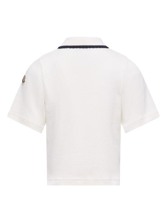 26SS [키즈] 몽클레어 폴로 셔츠 L19548A0000789BB2 034 White - MONCLER