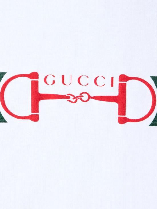 26SS 구찌 프린트 코튼 저지 티셔츠 837959XJHM5 9081 White - GUCCI
