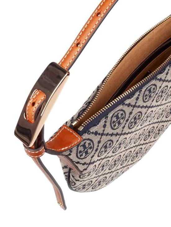 25FW 토리버치 T 모노그램 숄더 백 174231405 Grey - TORY BURCH