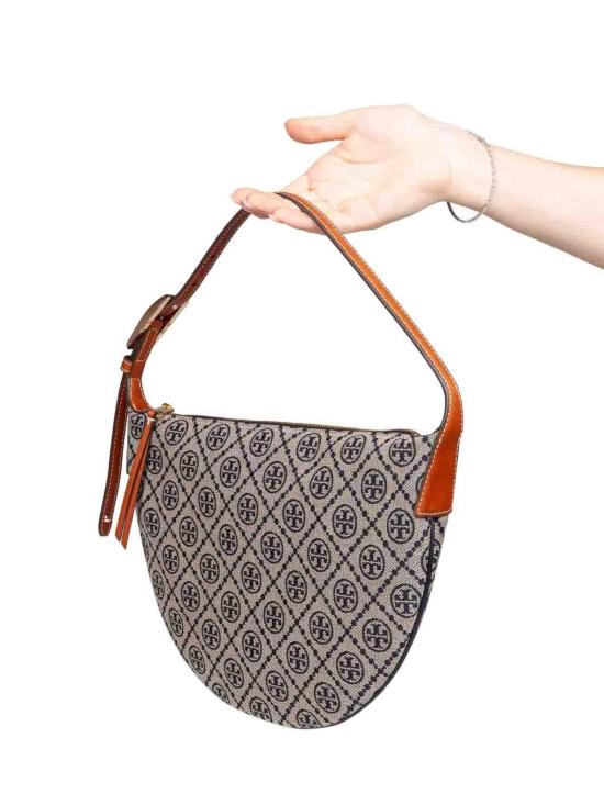 25FW 토리버치 T 모노그램 숄더 백 174231405 Grey - TORY BURCH