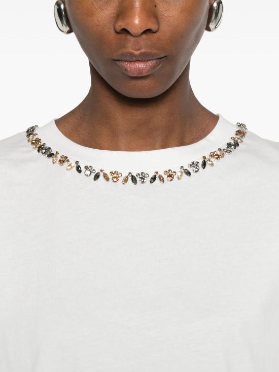 26SS 에르마노 피렌제 탑 D48EL027EE5MF010 MF010 BIANCO OTTICO - ERMANNO FIRENZE