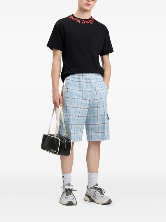 26SS 팜앤젤스 반팔 티셔츠 PMAA109S26JER008 1025 BLACK RED - PALM ANGELS