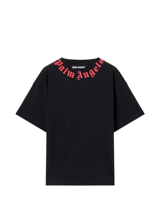26SS 팜앤젤스 반팔 티셔츠 PMAA109S26JER008 1025 BLACK RED