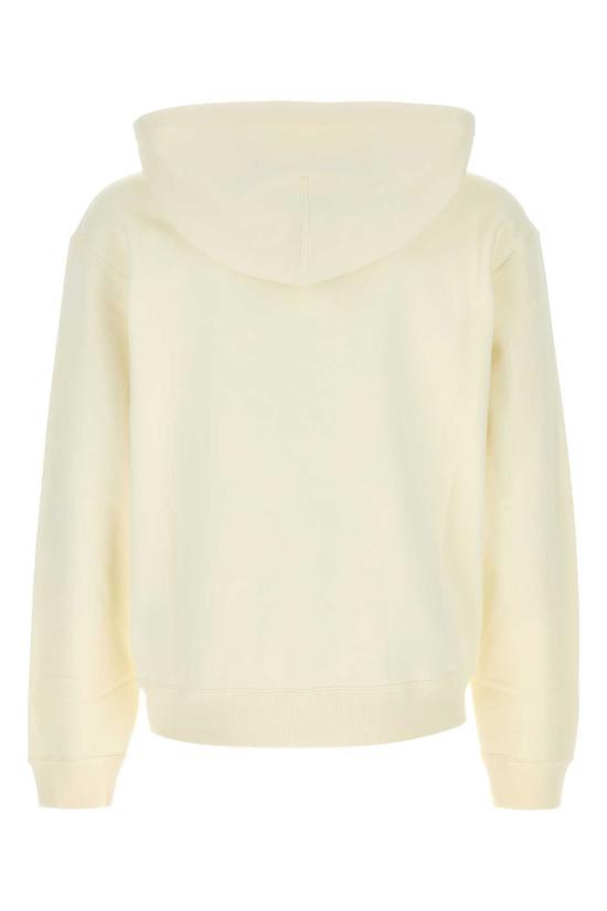  질샌더 긴팔 티셔츠 Jil Sander 아이보리 코튼 스웨트셔츠 Piuma - JIL SANDER