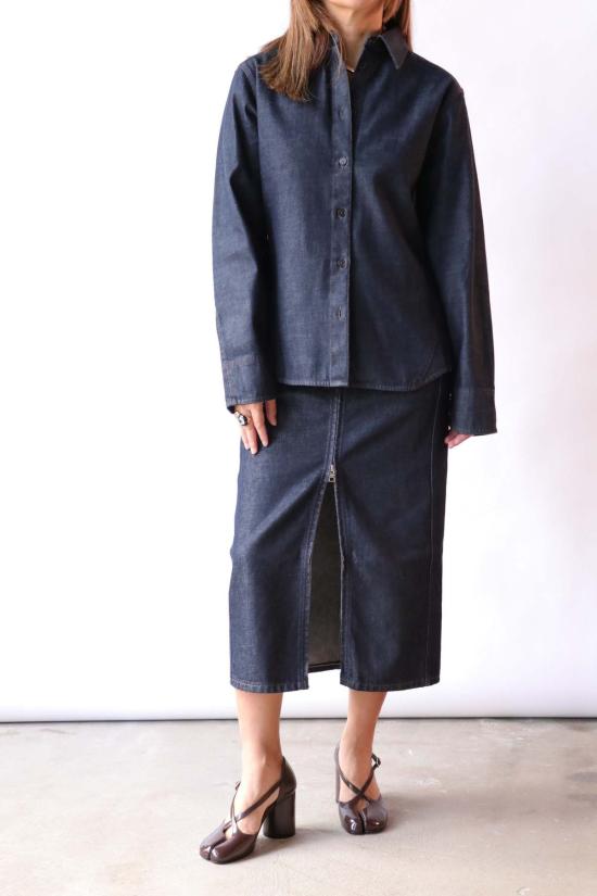  클로즈드 탑 닫힌 솔기 셔츠