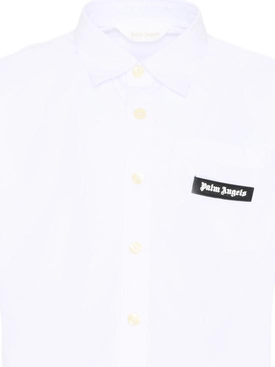 26SS [키즈] 팜앤젤스 셔츠 PBGG003S26FAB001 002 OFF WHITE - PALM ANGELS