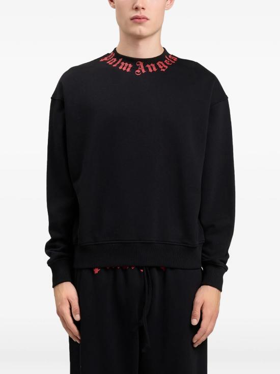 26SS 팜앤젤스 긴팔 티셔츠 PMBA08HS26FLE004 1025 BLACK RED - PALM ANGELS