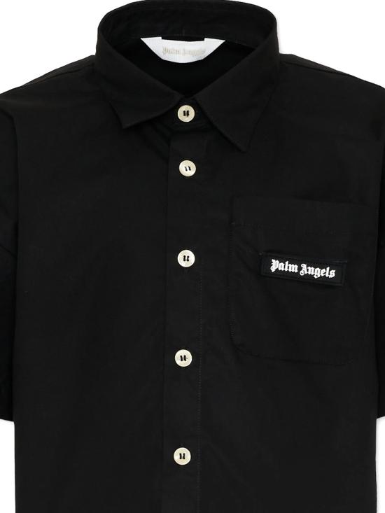 26SS [키즈] 팜앤젤스 셔츠 PBGG003S26FAB001 110 NERO - PALM ANGELS