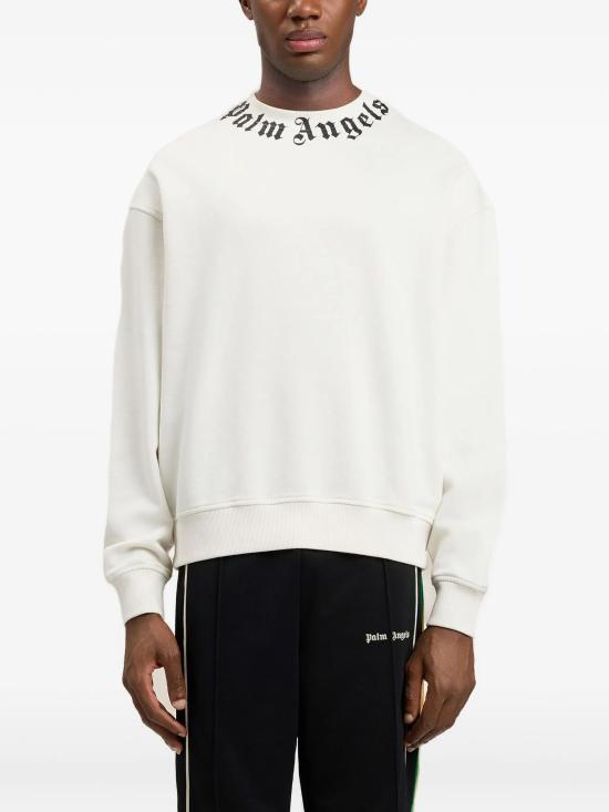 26SS 팜앤젤스 긴팔 티셔츠 PMBA08HS26FLE004 0310 OFF WHITE BLACK - PALM ANGELS