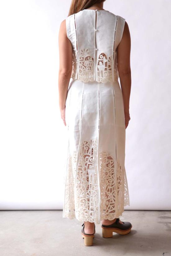  알레메 블라우스 로즈메리 자수 탑 - ALEMAIS