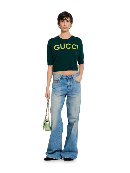 26SS 구찌 블라우스 851972XKEBC 3027 Green - GUCCI