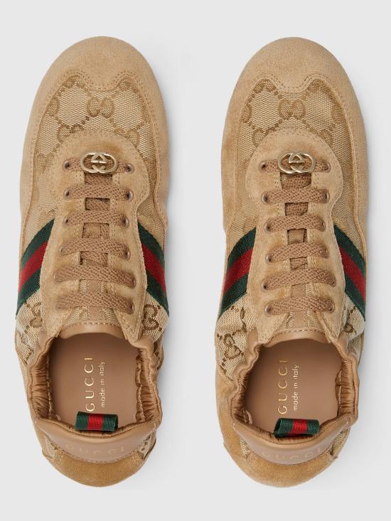 26SS 구찌 쉬프트 스니커즈 857963AAF10 9845 Beige - GUCCI