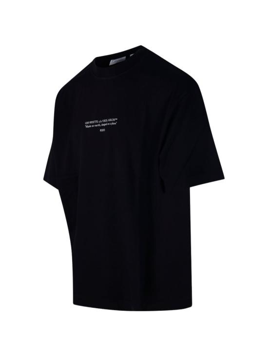 26SS 오프화이트 반팔 티셔츠 OMAA120S26JER00700 001 Black