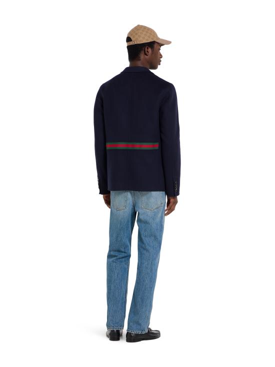 26SS 구찌 슬림 핏 코튼 데님 팬츠 844629XDDD2 4009 Blue - GUCCI