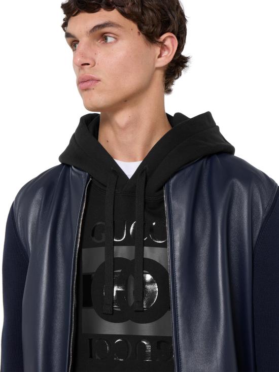 26SS 구찌 프린트 디테일 코튼 저지 스웨트셔츠 855976XJHNH 1152 Black - GUCCI