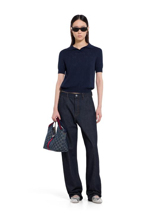 26SS 구찌 블라우스 856203XKFCO 4522 Blue - GUCCI