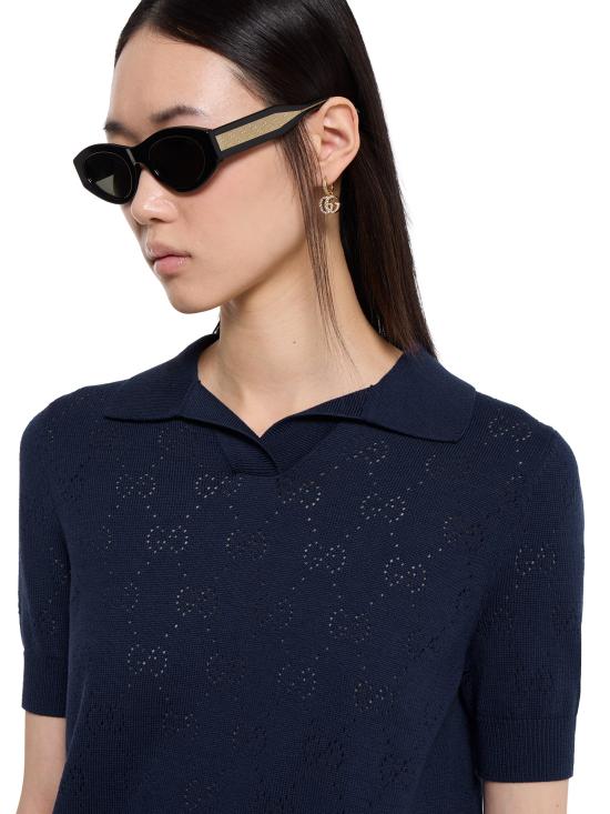 26SS 구찌 블라우스 856203XKFCO 4522 Blue - GUCCI