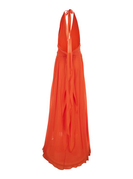 26SS 블루마린 롱 원피스 2A803AN0216 Orange - BLUMARINE