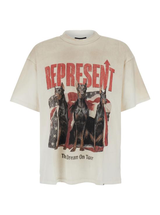 26SS 리프레젠트 반팔 티셔츠 MLM10059330 Beige