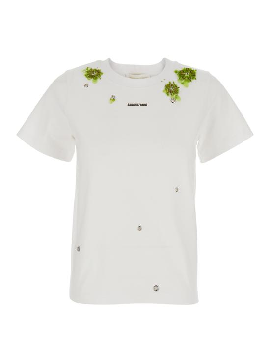 26SS 슈슈/통 탑 FSDFTO01COT001WG100 White