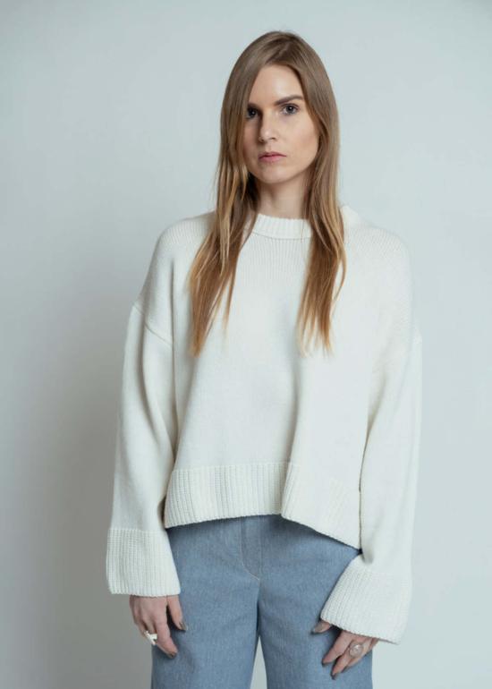  얼루드 스웨터 Allude Fleur De Sel 울 캐시미어  Fleur De Sel - ALLUDE