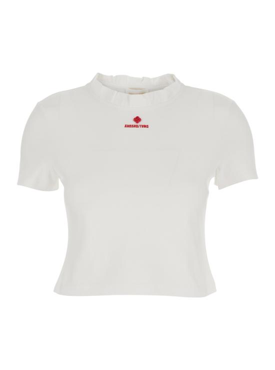 26SS 슈슈/통 탑 FSDFTO04COT001WH100 White