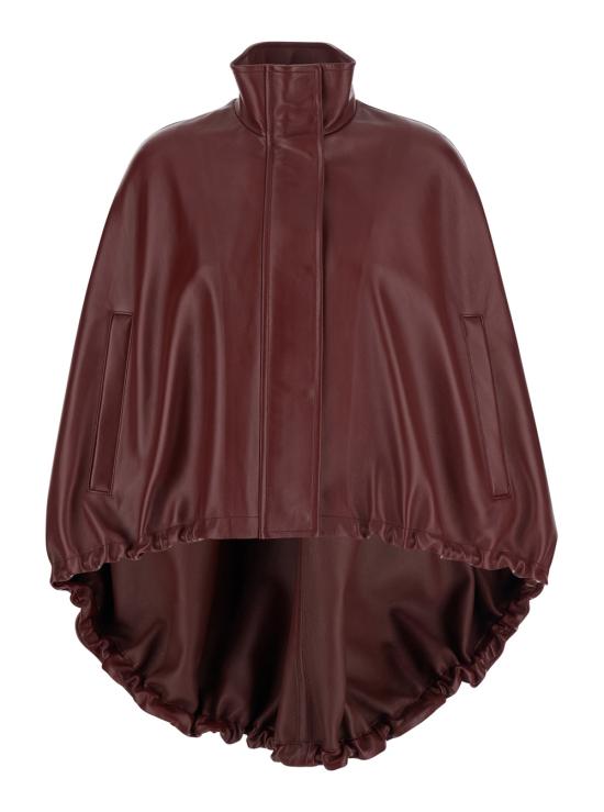 26SS 발렌시아가 케이프 871813TUS126500 Bordeaux