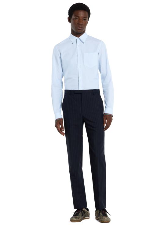 26SS 구찌 웹 디테일 스트라이프 코튼 셔츠 852707ZAS5W 4305 - GUCCI