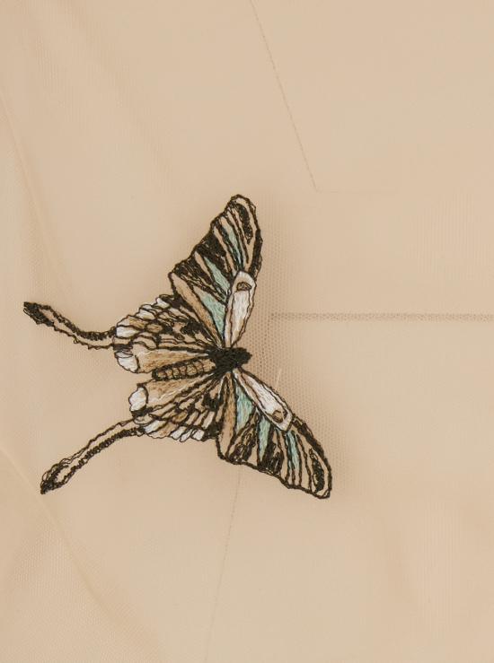 26SS 블루마린 롱 원피스 4A483AF8209 Beige - BLUMARINE