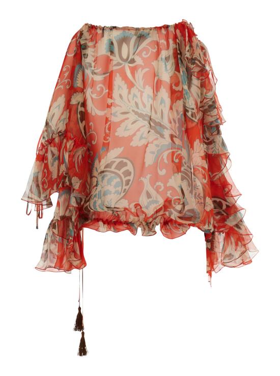 26SS 에트로 블라우스/셔츠 WRJA018099SA1Q8X0864 Orange - ETRO