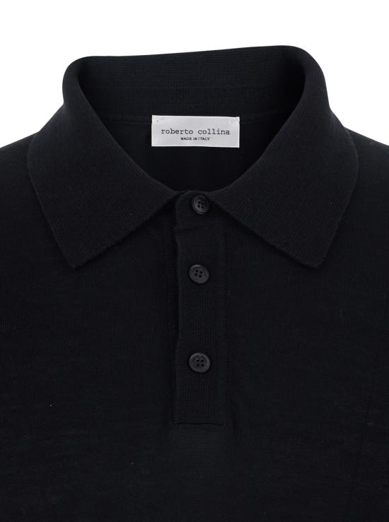 26SS 로베르토 콜리나 폴로 티셔츠 261MYA1002409 Black - ROBERTO COLLINA