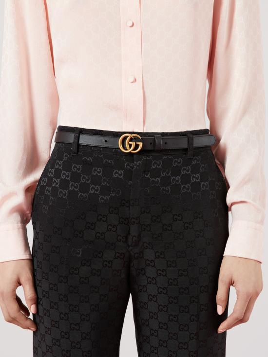 26SS 구찌 레귤러 벨트 409417AP00T 1000 Black - GUCCI