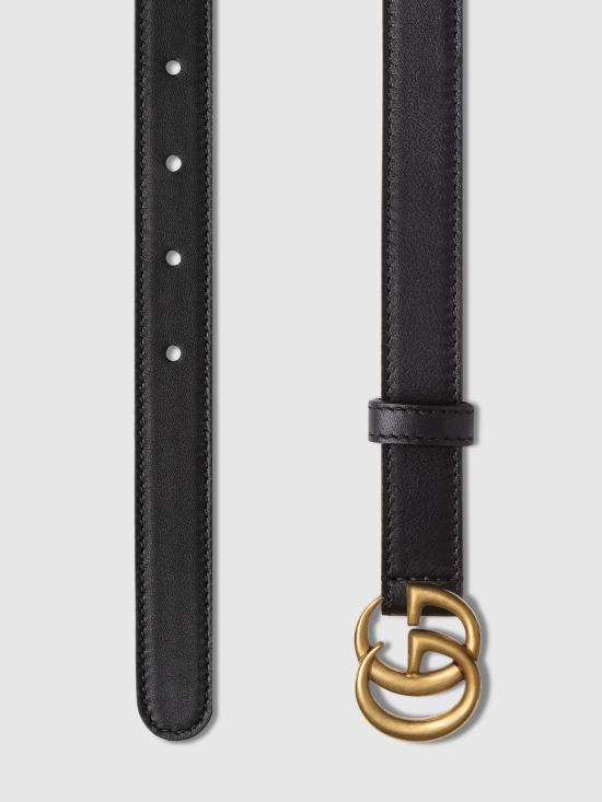 26SS 구찌 레귤러 벨트 409417AP00T 1000 Black - GUCCI