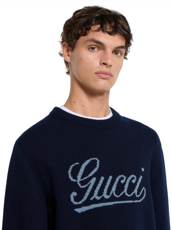 26SS 구찌 스웨터 795347XKD74 4071 Blue - GUCCI